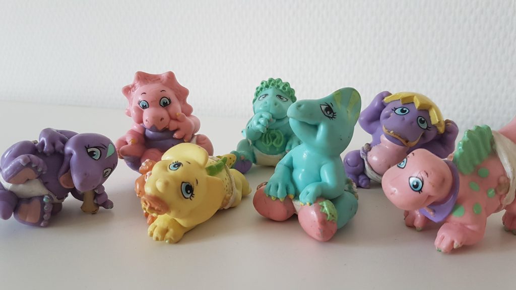 90er Jahre Spielzeug Magic Diapers Dinos